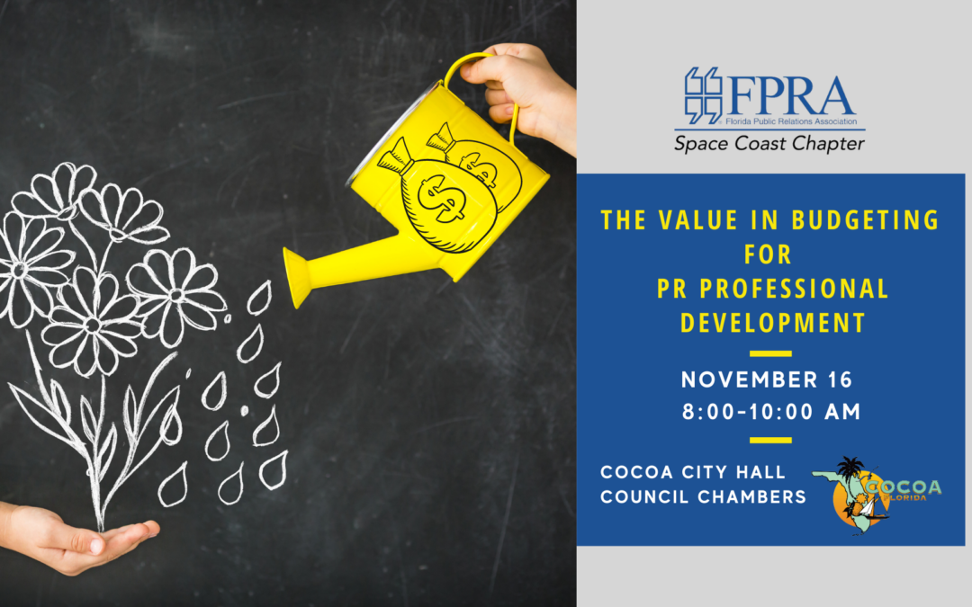 The Value in Budgeting for PR Professional Development